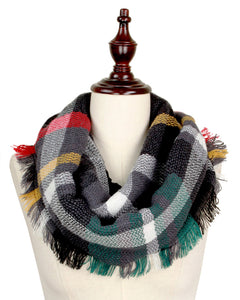 Multi woven infinity scarves