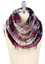 Load image into Gallery viewer, Multi woven infinity scarves
