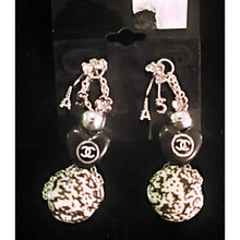 Load image into Gallery viewer, Custom made CC inspired  inspired logo earrings-SOLD OUT
