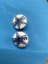 Load image into Gallery viewer, Custom/handcrafted DALLAS COWBOYS earrings
