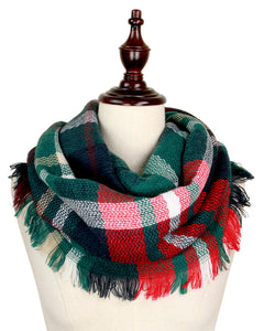 Multi woven infinity scarves