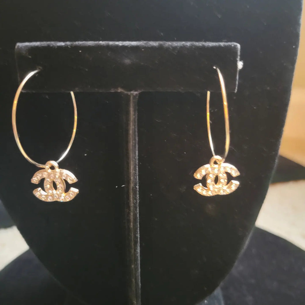 Inspired CC chandelier earrings