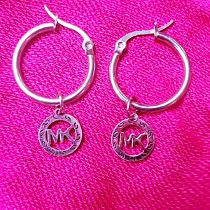 MK_inspired hoop earrings
