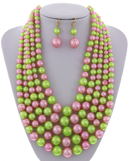 Pinky Swear pearl necklace set