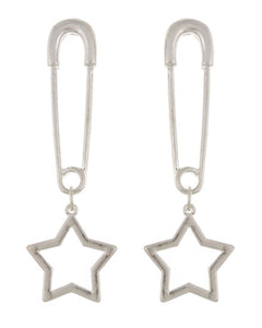 Pin star earrings (2 color options)