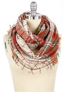 Multi woven infinity scarves