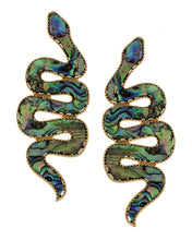 Load image into Gallery viewer, Snake charmer earrings (4 color options)
