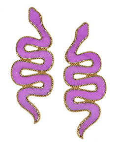 Snake charmer earrings (4 color options)