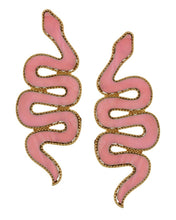 Load image into Gallery viewer, Snake charmer earrings (4 color options)

