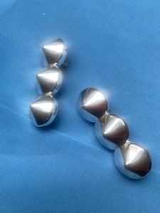Round tip "spike cone style earrings (clip-ons)
